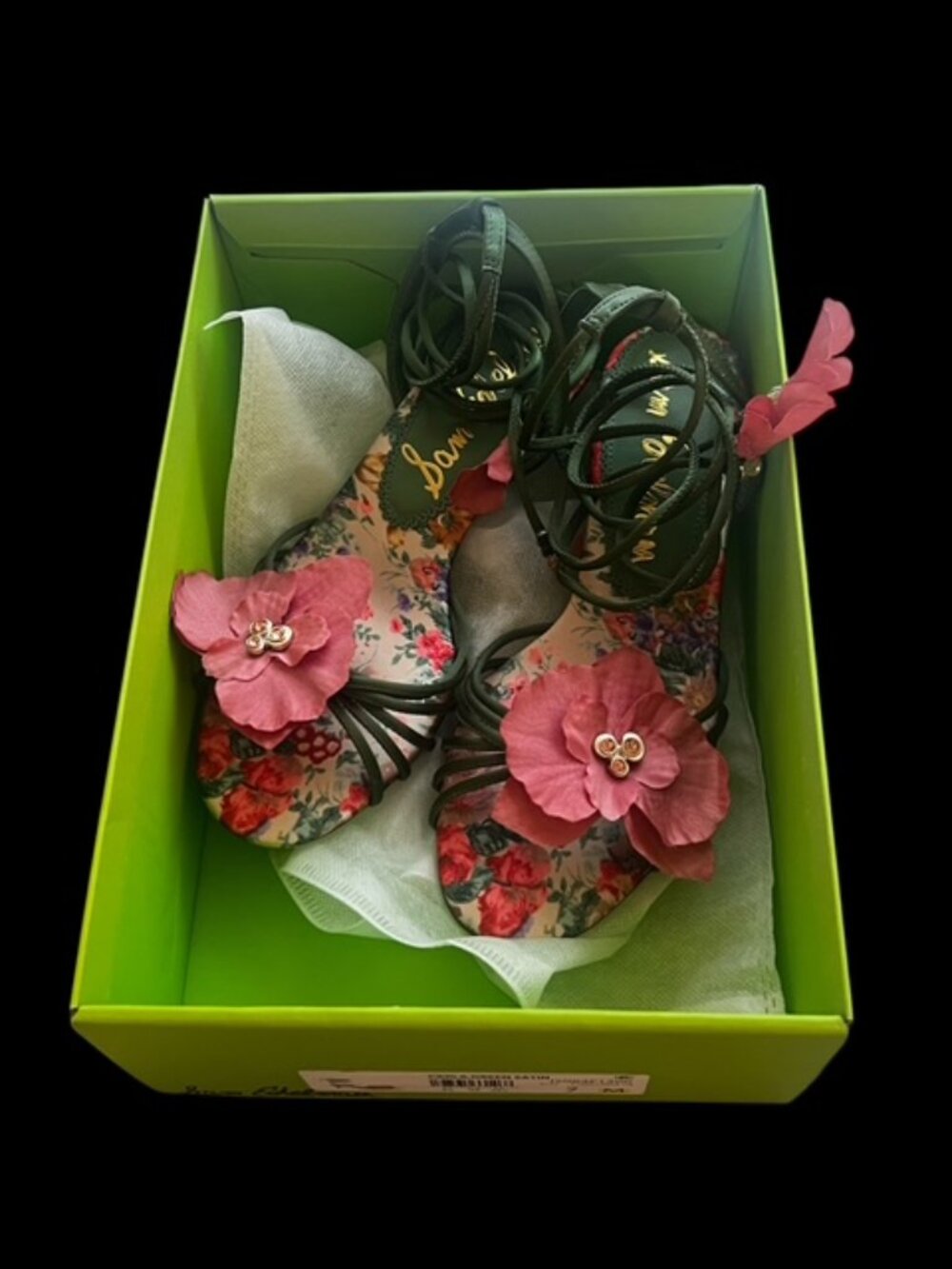 SAM EDELMAN "Carla" Ankle-Wrap Sandals - Picture 10 of 11